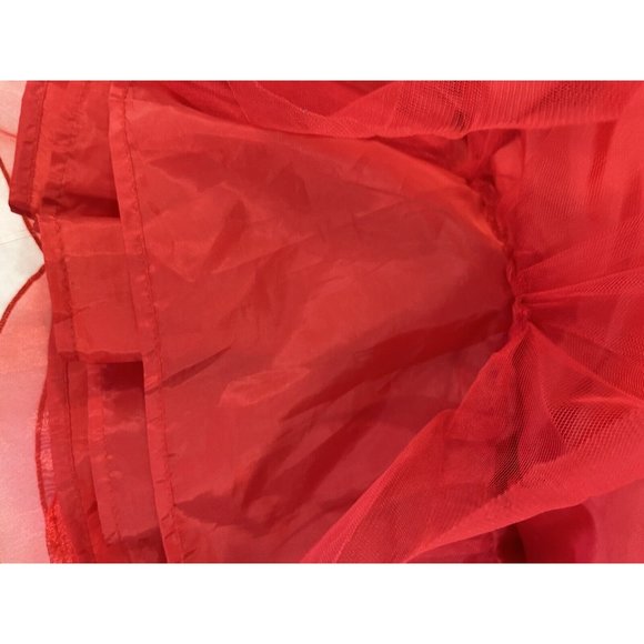 Nannette Baby Red Tulle Sheer Dress 18 months Circle Party - Picture 12 of 14